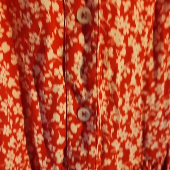 J. Crew Vibrant Red Floral Maxi Skirt - Picture 3 of 6